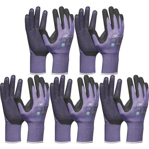 9010582001082 - Vasalat - Arbeitshandschuh Gebol Handschuhe Multi Flex Lady lila Größe 6 (xs) 5 Paar