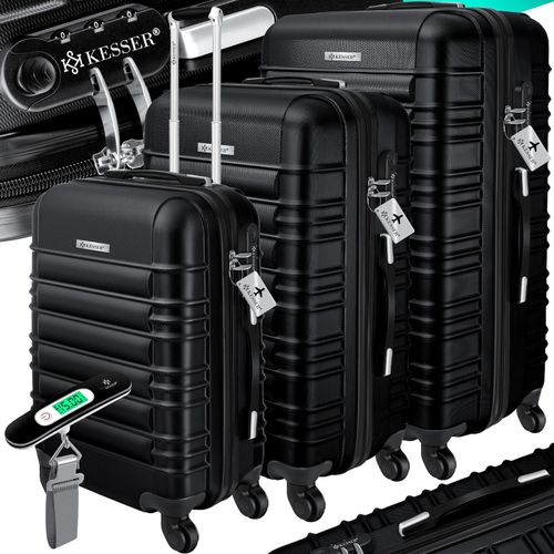 4260635557867 - KESSER® 3tlg Hartschalenkofferset Hartschalenkoffer Reisekoffer Set Reisekofferset Trolley Koffer Inkl Kofferwaage + Gepäckanhänger Rollkoffer Schloss 4 Rollen ABS-Hartschale Teleskopgriff M-L-XL 4260635557867 - KESSER® 3tlg Hartschalenkofferset Hartschalenkoffer Reisekoffer Set Reisekofferset Trolley Koffer Inkl Kofferwaage + Gepäckanhänger Rollkoffer Schloss 4 Rollen ABS-Hartschale Teleskopgriff M-L-XL