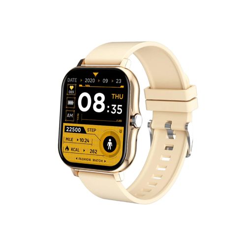 4066708405420 - TPFNet Smart Watch   Fitness Tracker IP67 - Silikon Armband - Android & IOS - Gold