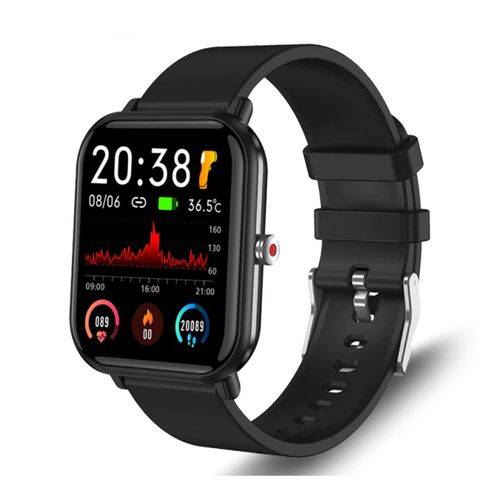 4066708474518 - TPFNet Smart Watch   Fitness Tracker IP67 - Silikon Armband - Android & IOS - Schwarz