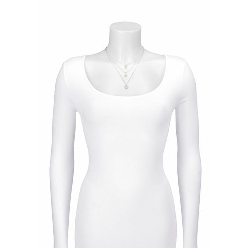 4039787007786 - Modeschmuck Anhänger mit Kette Metall weiß 58cm 4039787007786 - Modeschmuck Anhänger mit Kette Metall weiß 58cm