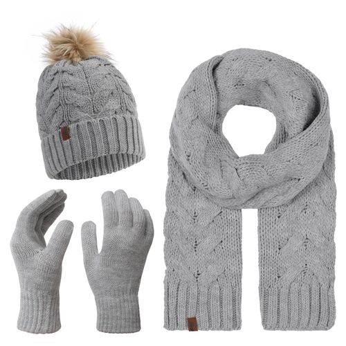 4251882545233 - Schal Mütze Handschuhe Set Winterset 4251882545233 - Schal Mütze Handschuhe Set Winterset