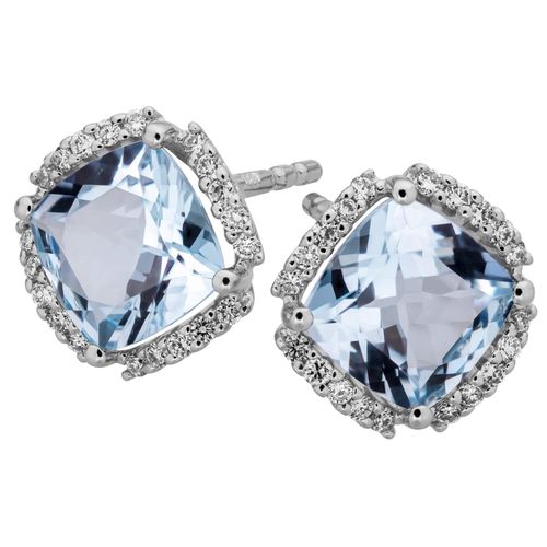 4006046335256 - Paar Ohrstecker 585 Gold mit Blautopas (beh) + Brillanten 016ct Ohrringe Gr ONE-SIZE 12 ct SI = kleine Einschlüsse Gold silberfarben (silbergrau blau) Damen Ohrstecker 4006046335256 - Paar Ohrstecker 585 Gold mit Blautopas (beh) + Brillanten 016ct Ohrringe Gr ONE-SIZE 12 ct SI = kleine Einschlüsse Gold silberfarben (silbergrau blau) Damen Ohrstecker