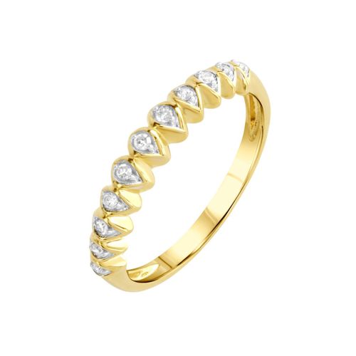 4006046381925 - Fingerring DIAMONDS BY ELLEN K Gold 375 zweifarbig mit 11x Diamant 010ct Fingerringe Gr 017 (535) 010 ct P3 = leicht erkennbare Einschlüsse Gold gelb (gelb weiß) Damen Fingerringe 4006046381925 - Fingerring DIAMONDS BY ELLEN K Gold 375 zweifarbig mit 11x Diamant 010ct Fingerringe Gr 017 (535) 010 ct P3 = leicht erkennbare Einschlüsse Gold gelb (gelb weiß) Damen Fingerringe