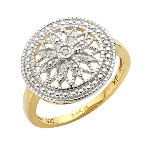 4006046327541 - Ring 925 - Sterling Silber Diamant weiß bicolor 005ct (Größe 056 (178)) 4006046327541 - Ring 925 - Sterling Silber Diamant weiß bicolor 005ct (Größe 056 (178))