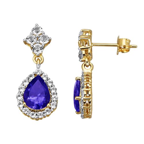 4006046327060 - Paar Ohrhänger FASCINATION BY ELLEN K Gold 585 mit echtem Iolith + Weißtopas Ohrringe Gr ONE-SIZE 085 ct Gold gelb (gelb lila) Damen Ohrhänger 4006046327060 - Paar Ohrhänger FASCINATION BY ELLEN K Gold 585 mit echtem Iolith + Weißtopas Ohrringe Gr ONE-SIZE 085 ct Gold gelb (gelb lila) Damen Ohrhänger