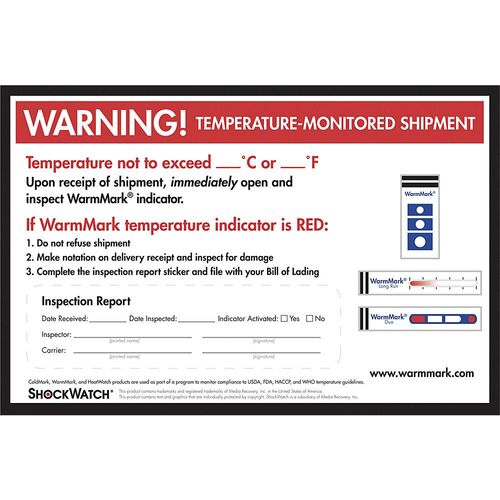 4251924719141 - WarmMark® Warnetikett VE 10 Stk LxB 222 x 146 mm ab 10 VE kaiserkraft 4251924719141 - WarmMark® Warnetikett VE 10 Stk LxB 222 x 146 mm ab 10 VE kaiserkraft