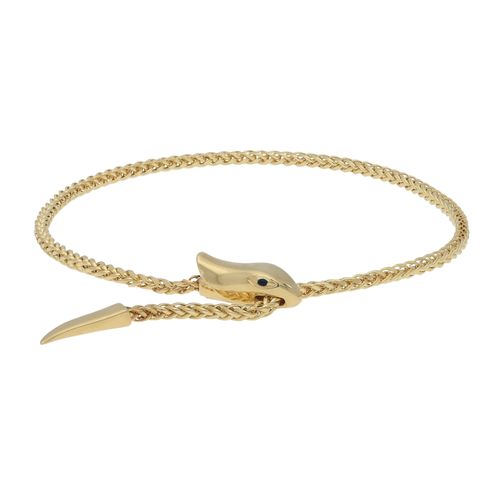 9008005293466 - Goldarmband VIVANCE golden snake Armbänder Gr Gelbgold 375 gelb (gelbgold 375) Damen Armbänder Gold