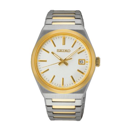 4954628250704 - Quarzuhr SEIKO SUR558P1 Armbanduhren goldfarben (silbergoldfarben) Damen Quarzuhren Armbanduhr Herrenuhr Damenuhr Datum Saphirglas Edelstahlarmband