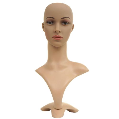 4057651610481 - Mannequin-Kopf MCW-G70 Perückenpuppe weiblich Frau Schaufensterfigur Puppe Schaufensterpuppe beweglich 55cm