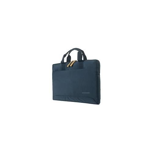 8020252092099 - Smilza schlanke Laptoptasche aus Nylon für 13 14 Zoll dunkelblau (BSM1314-B)