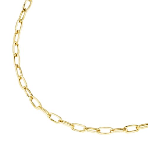 4007810159429 - Silberkette SMART JEWEL Glieder oval Silber 925 Halsketten Gr 45 cm Silber 925 (Sterlingsilber) goldfarben (gold) Damen Halsketten 4007810159429 - Silberkette SMART JEWEL Glieder oval Silber 925 Halsketten Gr 45 cm Silber 925 (Sterlingsilber) goldfarben (gold) Damen Halsketten