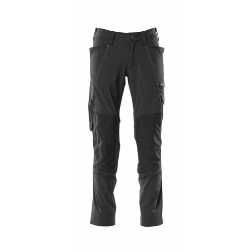 5711074715787 - Accelerate Hose mit CORDURA-Knietaschen 18479-311-09 Vier-Wege-Stretchstoff Gr 98 schwarz - schwarz - Mascot