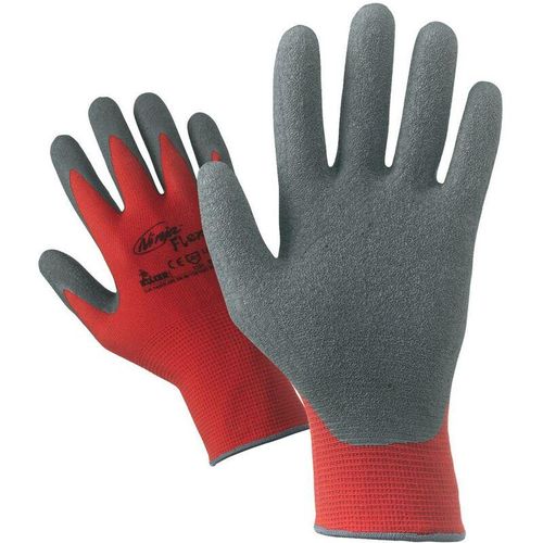 8014211173080 - Ferramenta1com - 12 x handschuhe nylon latex rot grau g10