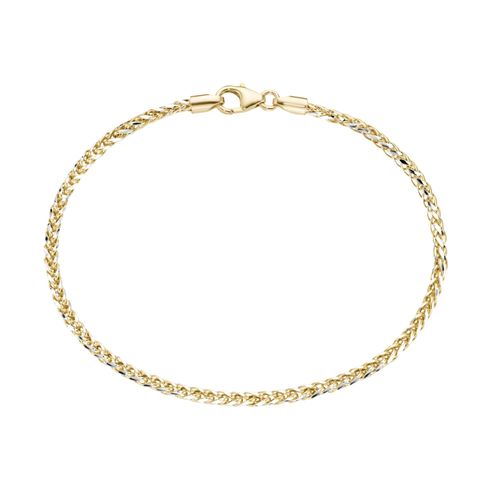 4007810241070 - Armband LUIGI MERANO in Zopfketten-Muster bicolor Gold 585 Armbänder Gr 19 cm Gelbgold 585 goldfarben (goldfarbig silberfarbig bicolor) Luigi Merano 4007810241070 - Armband LUIGI MERANO in Zopfketten-Muster bicolor Gold 585 Armbänder Gr 19 cm Gelbgold 585 goldfarben (goldfarbig silberfarbig bicolor) Luigi Merano
