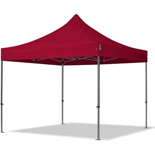 4260578431187 - 3x3m Stahl Faltpavillon ohne Seitenteile rot - (600031)