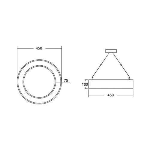 4251433960676 - BRUMBERG Biro Circle Ring direkt Ø 45cm on off silber 4000 K