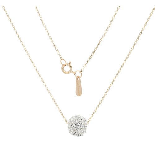 9008005231741 - Kette mit Anhänger VIVANCE Kristall Halsketten Gr Gelbgold 375 gelb (gelbgold 375) Damen Ketten mit Anhänger 9008005231741 - Kette mit Anhänger VIVANCE Kristall Halsketten Gr Gelbgold 375 gelb (gelbgold 375) Damen Ketten mit Anhänger