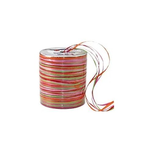 4009236046734 - Geschenkband Raffia 136-616 3mm x 50m matt pink orange grün 4009236046734 Präsent