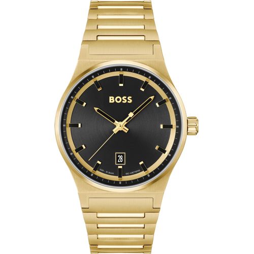 7613272563970 - Quarzuhr BOSS CANDOR 1514077 Armbanduhren goldfarben Damen Herrenuhr Damenuhr Armbanduhr Datum Edelstahlarmband