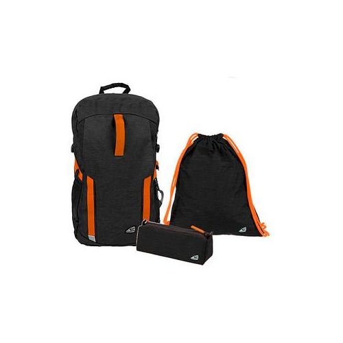 9002638218315 - Schulrucksack Kunstfaser schwarzorange 9002638218315 Walker