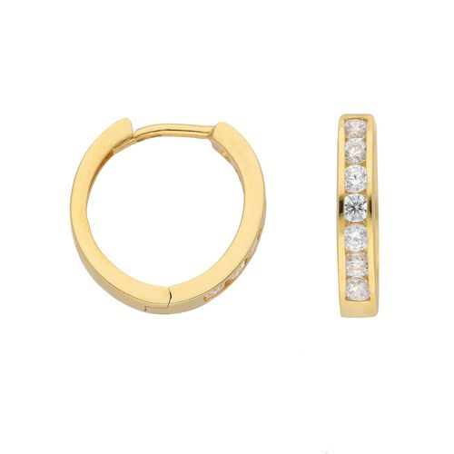 4065633618240 - Paar Ohrhänger ADELIA´S 1 333 Gold Ohrringe Creolen mit Zirkonia Ø 136 mm Gr Damen Gelbgold 333 goldfarben (gold) Damen Ohrhänger 333 Gold mit Zirkonia Goldschmuck für 4065633618240 - Paar Ohrhänger ADELIA´S 1 333 Gold Ohrringe Creolen mit Zirkonia Ø 136 mm Gr Damen Gelbgold 333 goldfarben (gold) Damen Ohrhänger 333 Gold mit Zirkonia Goldschmuck für