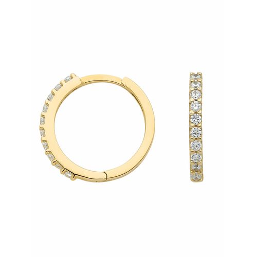 4065633623053 - Paar Ohrhänger ADELIA´S 1 333 Gold Ohrringe   Creolen mit Zirkonia Gr Damen Gelbgold 333 goldfarben (gold) Damen Ohrhänger 333 Gold mit Zirkonia Goldschmuck für