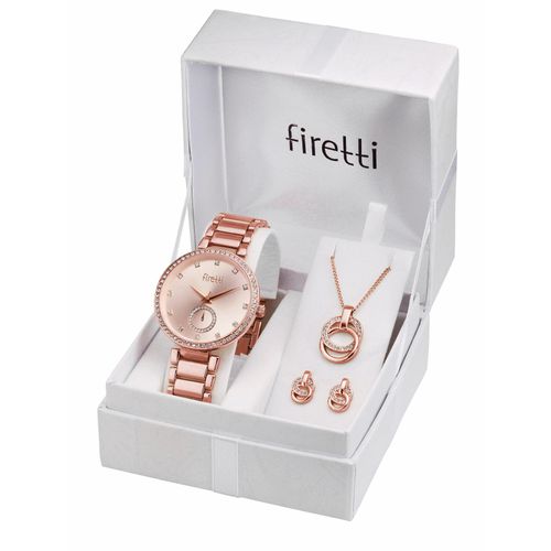 4260411158905 - Quarzuhr FIRETTI Armbanduhren rosegold (roségoldfarben) Damen Quarzuhren Armbanduhr Damenuhr Glassteine ideal auch als Geschenk 4260411158905 - Quarzuhr FIRETTI Armbanduhren rosegold (roségoldfarben) Damen Quarzuhren Armbanduhr Damenuhr Glassteine ideal auch als Geschenk