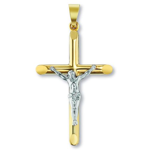 9145546193456 - Ketten-Anhänger Kreuz Anhänger aus 333 Gelbgold Schmuckanhänger Gr Damen Gelbgold 333 goldfarben (gold) Damen Anhänger Gold Schmuck