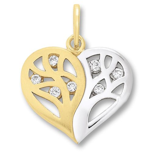 9145546192589 - Ketten-Anhänger Zirkonia Herz Anhänger aus 333 Gelbgold Schmuckanhänger Gr Damen Gelbgold 333 goldfarben (gold) Damen Anhänger Gold Schmuck Herz 9145546192589 - Ketten-Anhänger Zirkonia Herz Anhänger aus 333 Gelbgold Schmuckanhänger Gr Damen Gelbgold 333 goldfarben (gold) Damen Anhänger Gold Schmuck Herz