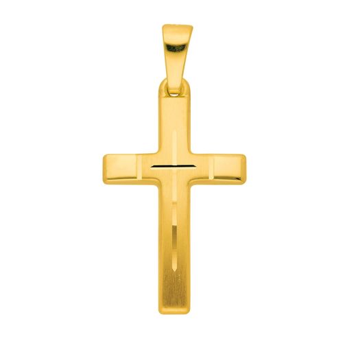 4067551388809 - Ketten-Anhänger ADELIA´S 333 Gold Kreuz Anhänger Schmuckanhänger Gr Gelbgold 333 goldfarben (gold) Damen Anhänger Goldschmuck für & Herren