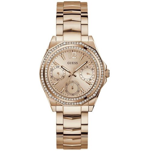 0091661540448 - Multifunktionsuhr GUESS RITZY Armbanduhren rosegold (roségoldfarben) Damen Quarzuhren Armbanduhr Quarzuhr Damenuhr