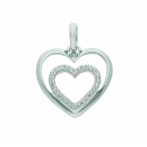 4067551008820 - Kette ohne Anhänger ADELIA´S 333 Weißgold Herz mit Zirkonia Halsketten Gr Weißgold 333 silberfarben (silber) Damen Ketten ohne Anhänger Schmuckset - Set mit Halskette 4067551008820 - Kette ohne Anhänger ADELIA´S 333 Weißgold Herz mit Zirkonia Halsketten Gr Weißgold 333 silberfarben (silber) Damen Ketten ohne Anhänger Schmuckset - Set mit Halskette