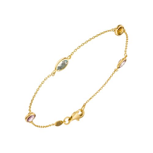 4061861037297 - Goldarmband JOBO Armbänder Gr Gelbgold 585 gelb (gelbgold 585) Damen Armbänder Gold 585 mit Amethyst Blautopas Citrin 4061861037297 - Goldarmband JOBO Armbänder Gr Gelbgold 585 gelb (gelbgold 585) Damen Armbänder Gold 585 mit Amethyst Blautopas Citrin