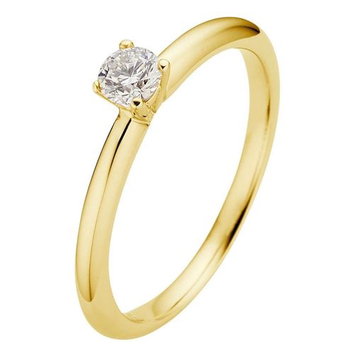 4260710532796 - Fingerring PHÖNIX Schmuck Geschenk Gold 333 Damenring Solitär LIEBE Fingerringe Gr 48 025 ct SI = kleine Einschlüsse Gelbgold 333 22 mm gelb (gelbgoldfarben) Damen Fingerringe Goldring mit oder ohne Brillant - Made in Germany