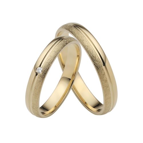 4007972545108 - Trauring FIRETTI Schmuck Geschenk Gold 750 Hochzeit Ehering LIEBE Fingerringe Gr 50 ohne Brillant Gelbgold 585 35 mm gelb (gelbgoldfarben) Trauringe Made in Germany wahlweise mit oder ohne Brillant