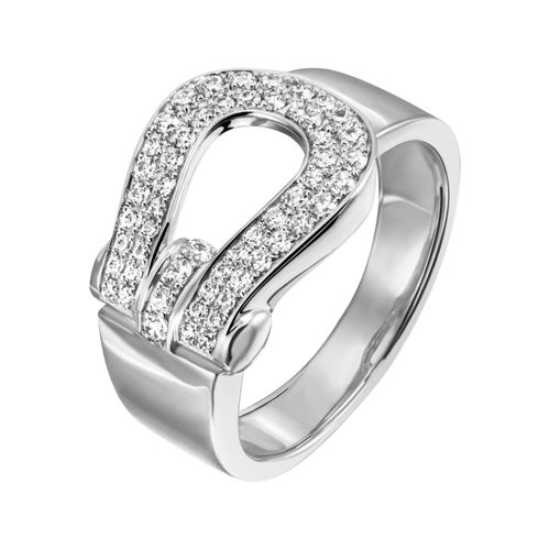 4061861132848 - Fingerring JOBO Fingerringe Gr 52 Silber 925 (Sterlingsilber) silberfarben (silber 925 weiß) Damen Fingerringe 925 Silber mit 55 Zirkonia