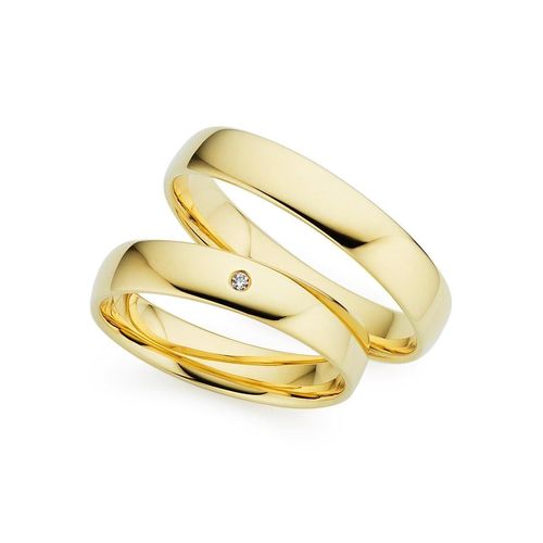 4045228960145 - Trauring PHÖNIX Schmuck Geschenk Gold 333 Ehering LIEBE versch Varianten Fingerringe Gr 49 001 ct SI = kleine Einschlüsse mit Brillant Gelbgold 333 40 mm gelb (gelbgoldfarben) Trauringe Goldring mit oder ohne Brillant - Made in Germany