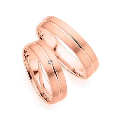 4260632097328 - Trauring PHÖNIX Schmuck Geschenk Gold 333 Ehering LIEBE versch Varianten Fingerringe Gr 49 001 ct SI = kleine Einschlüsse mit Brillant Roségold 333 50 mm rosegold (roségoldfarben) Trauringe Goldring mit oder ohne Brillant - Made in Germany