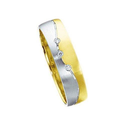 4007972690266 - Trauring FIRETTI Schmuck Geschenk Gold 375 Hochzeit Ehering LIEBE Welle Fingerringe Gr 175 003 ct SI = kleine Einschlüsse mit Brillanten Gelbgold 375 5 mm goldfarben (gelbgoldfarben weißgoldfarben) Made in Germany wahlweise mit oder ohne Brillant