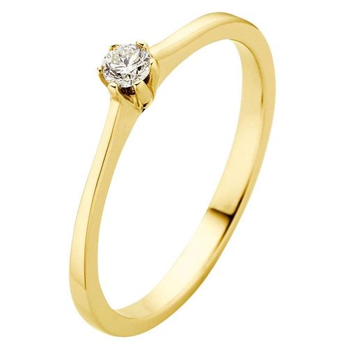 4260710532055 - Fingerring PHÖNIX Schmuck Geschenk Gold 333 Damenring Solitär LIEBE Fingerringe Gr 50 01 ct SI = kleine Einschlüsse Gelbgold 333-Diamanten 21 mm gelb (gelbgoldfarben) Damen Diamantringe Made in Germany - mit Brillant