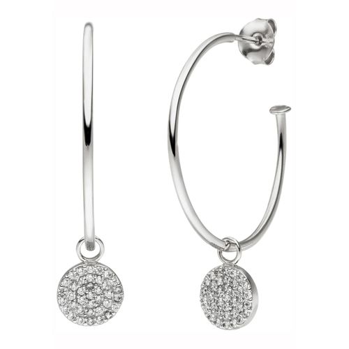 4061861159449 - Paar Creolen JOBO Ohrringe Gr Silber 925 (Sterlingsilber) silberfarben (silber 925 weiß) Damen Creolen 925 Silber mit 74 Zirkonia 4061861159449 - Paar Creolen JOBO Ohrringe Gr Silber 925 (Sterlingsilber) silberfarben (silber 925 weiß) Damen Creolen 925 Silber mit 74 Zirkonia