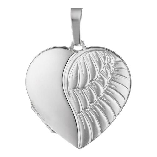 4061861096348 - Medallion-Anhänger JOBO Anhänger Medaillon Herz Flügel Schmuckanhänger Gr Silber 925 (Sterlingsilber) silberfarben (silber 925) Damen Anhänger 925 Silber 4061861096348 - Medallion-Anhänger JOBO Anhänger Medaillon Herz Flügel Schmuckanhänger Gr Silber 925 (Sterlingsilber) silberfarben (silber 925) Damen Anhänger 925 Silber