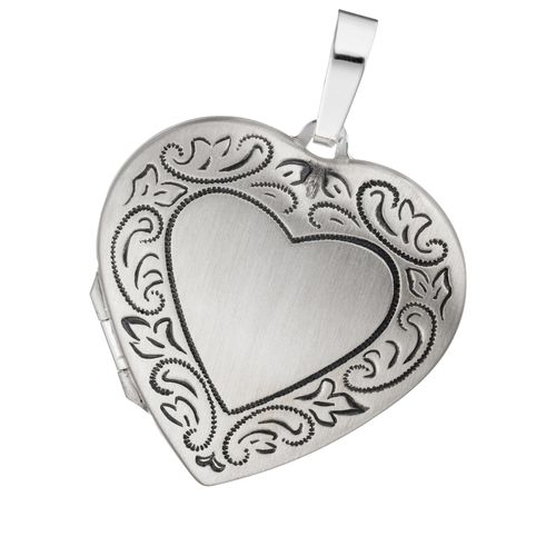 4061861188586 - Medallion-Anhänger JOBO Anhänger Medaillon Herz Schmuckanhänger Gr Silber 925 (Sterlingsilber) silberfarben (silber 925) Damen Anhänger 925 Silber rhodiniert 4061861188586 - Medallion-Anhänger JOBO Anhänger Medaillon Herz Schmuckanhänger Gr Silber 925 (Sterlingsilber) silberfarben (silber 925) Damen Anhänger 925 Silber rhodiniert