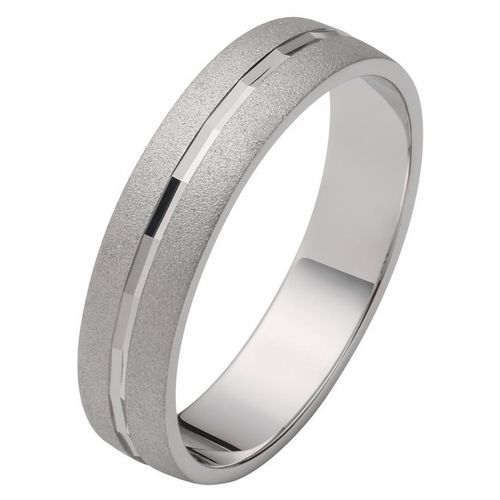 4007972384516 - Trauring FIRETTI Schmuck Geschenk Hochzeit Ehering LIEBE Fingerringe Gr 18 ohne Zirkonia Silber 925 (Sterlingsilber) 5 mm silberfarben Trauringe wahlweise mit oder ohne Zirkonia