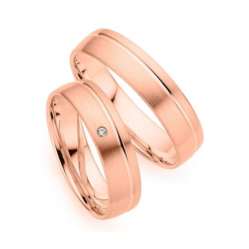 4045228969766 - Trauring PHÖNIX Schmuck Geschenk Gold 333 Ehering LIEBE versch Varianten Fingerringe Gr 49 001 ct SI = kleine Einschlüsse mit Brillant Roségold 333 50 mm rosegold (roségoldfarben) Trauringe Goldring mit oder ohne Brillant - Made in Germany