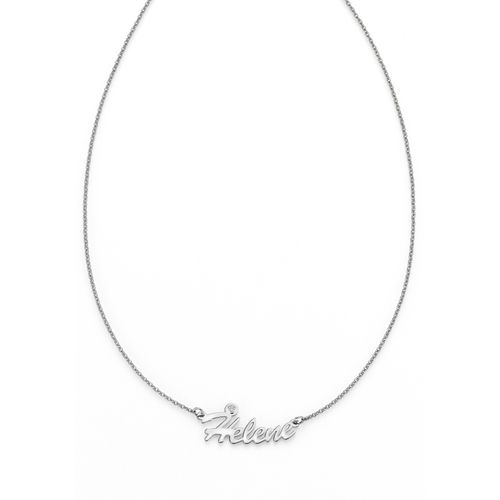 4006046324908 - Namenskette FIRETTI Schmuck Geschenk Silber 925 Halskette mit deinem Namen Halsketten Gr Silber 925 (Sterlingsilber) Länge 45 cm silberfarben (silberfarben kristallweiß) Damen Namensketten mit Zirkonia (synth)