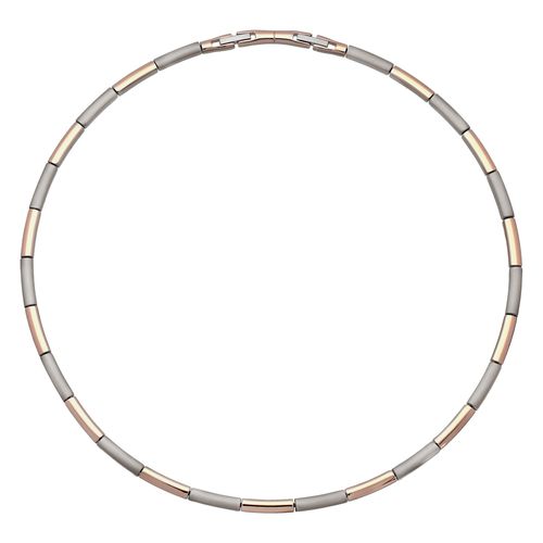 9008005273628 - Gliederkette Halsketten Halsketten Gr Titan rosegold (roségoldfarben) Damen Gliederketten bicolor