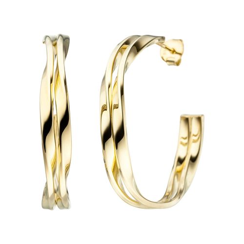 4061861097017 - Paar Creolen JOBO Ohrringe Gr Silber 925 (Sterlingsilber) goldfarben Damen Creolen 925 Silber vergoldet 4061861097017 - Paar Creolen JOBO Ohrringe Gr Silber 925 (Sterlingsilber) goldfarben Damen Creolen 925 Silber vergoldet