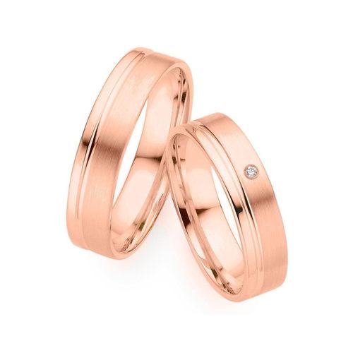 4260632092934 - Trauring PHÖNIX Schmuck Geschenk Gold 333 Ehering LIEBE versch Varianten Fingerringe Gr 49 001 ct SI = kleine Einschlüsse mit Brillant Roségold 333 50 mm rosegold (roségoldfarben) Trauringe Goldring mit oder ohne Brillant - Made in Germany